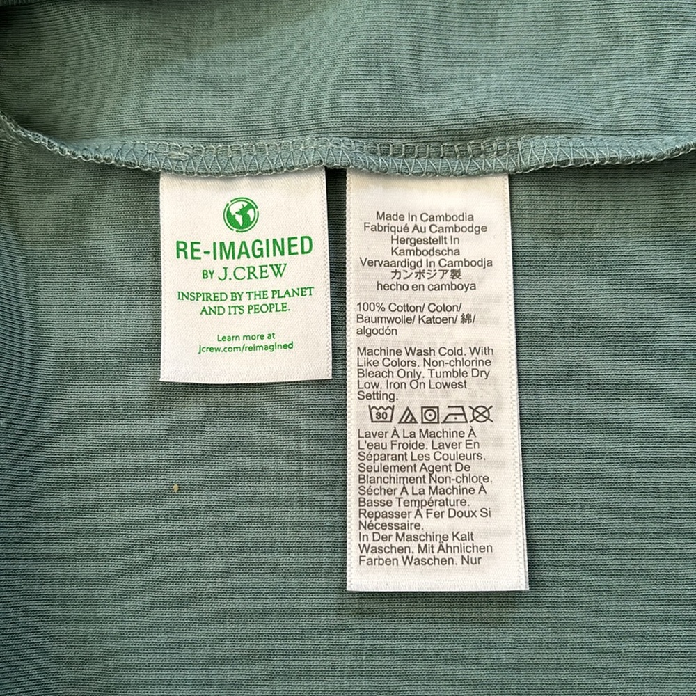 J.Crew Slim perfect T-shirt Green Small - Picture 7 of 9